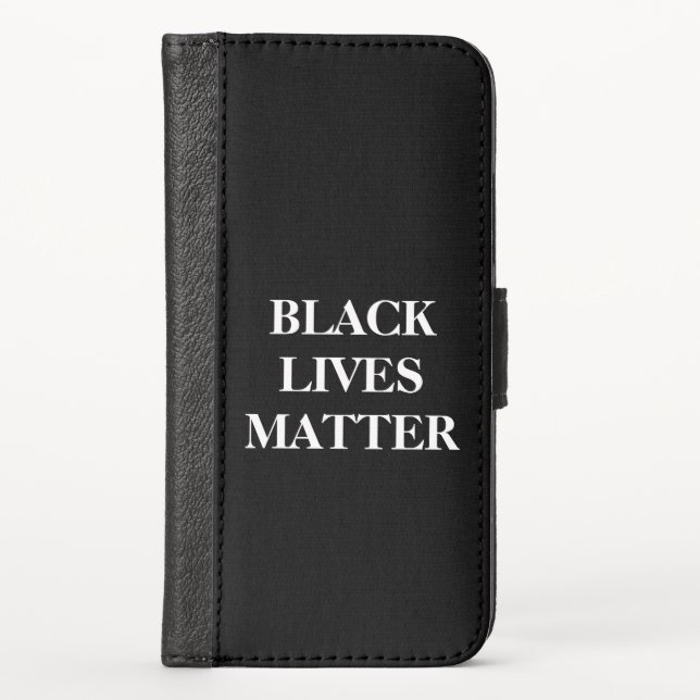 Black Lives Matter iPhone Wallet Case (Front)