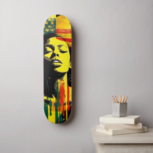 Black Lives Matter Juneteenth Pride Skateboard