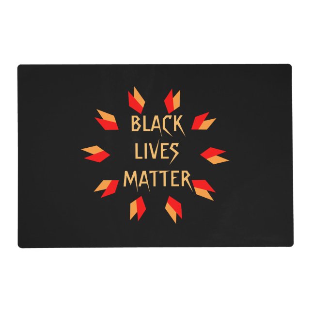 Black Lives Matter Laminated Placemat (Front)