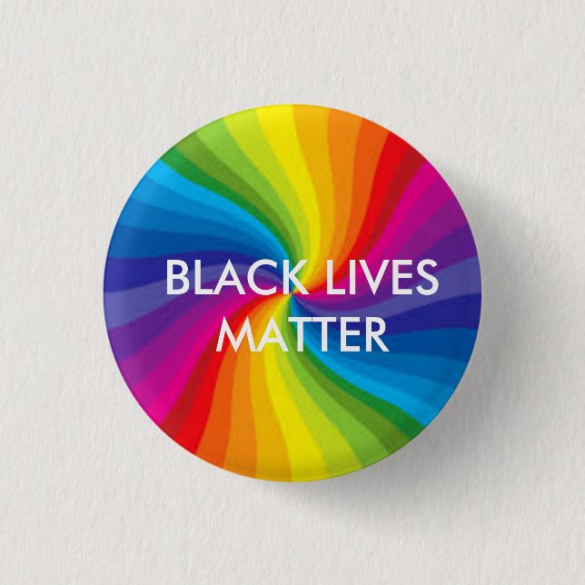 Black Lives Matter/LGBTQ Pinback Button (Front)