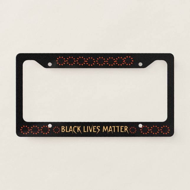 Black Lives Matter License Plate Frame (Front)