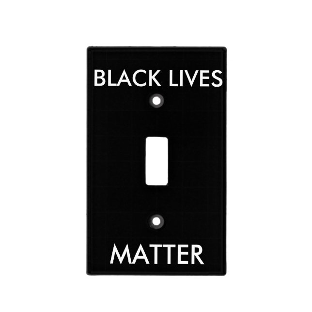 Black Lives Matter Light Switch Cover, BLM (Front)
