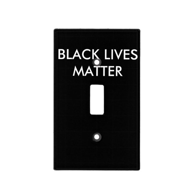 Black Lives Matter Light Switch Cover, BLM Cover (Front)