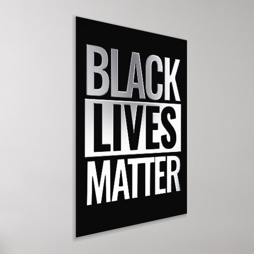 Black Lives Matter Luxury Silver Foil Prints