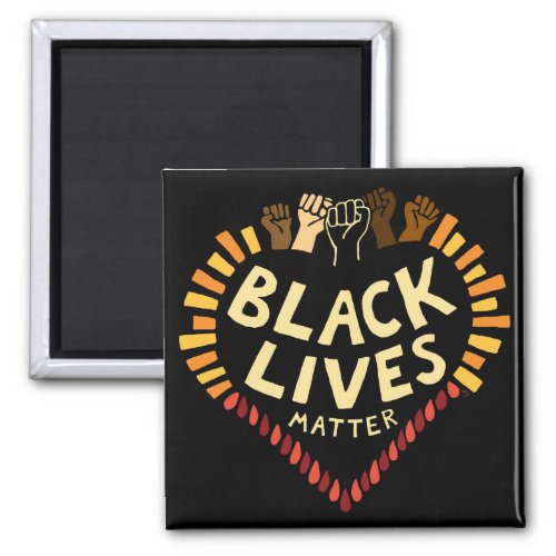 Black Lives Matter Magnet  dark