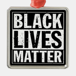 "BLACK LIVES MATTER" METAL ORNAMENT