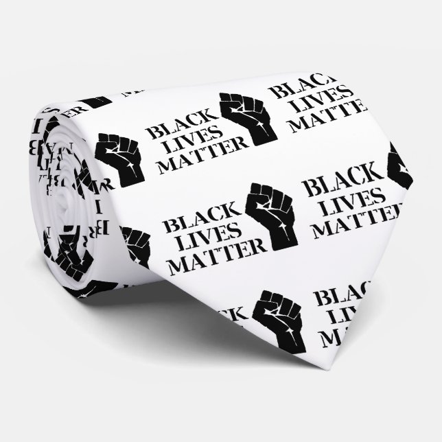 Black Lives Matter Neck Tie (Rolled)