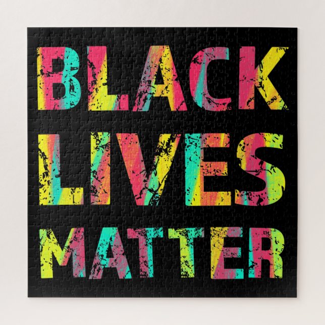 Black Lives Matter Painting 01 Rise Up Editable Jigsaw Puzzle (Vertical)