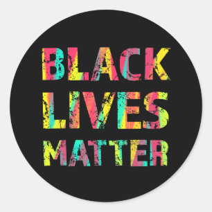 Black Lives Matter Painting 01 Rise Up Reminder Classic Round Sticker