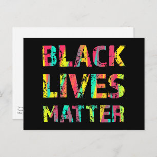 Black Lives Matter Painting 01 Rise Up Reminder Postcard