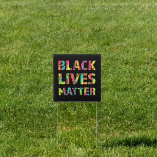 Black Lives Matter Painting 01 Rise Up Together Sign