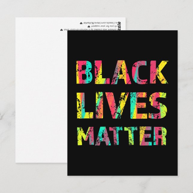 Black Lives Matter Painting 01 Take A Stand Postcard (Front/Back)