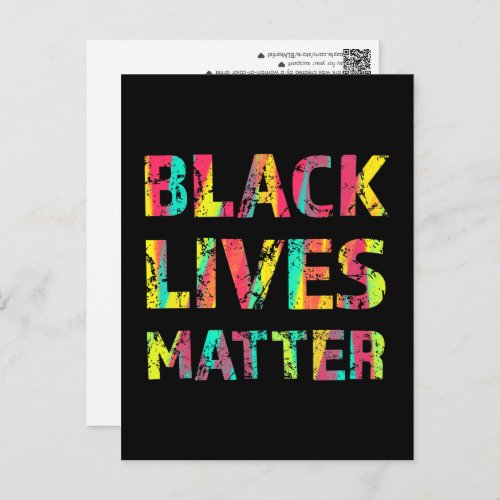 Black Lives Matter Painting 01 Take A Stand Postcard