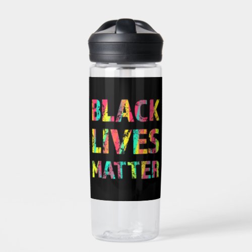 Black Lives Matter Painting 01 Uprising Water Bottle