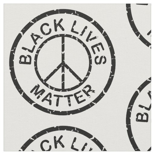 black lives matter peace sign fabric