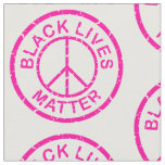 black lives matter peace sign pink fabric