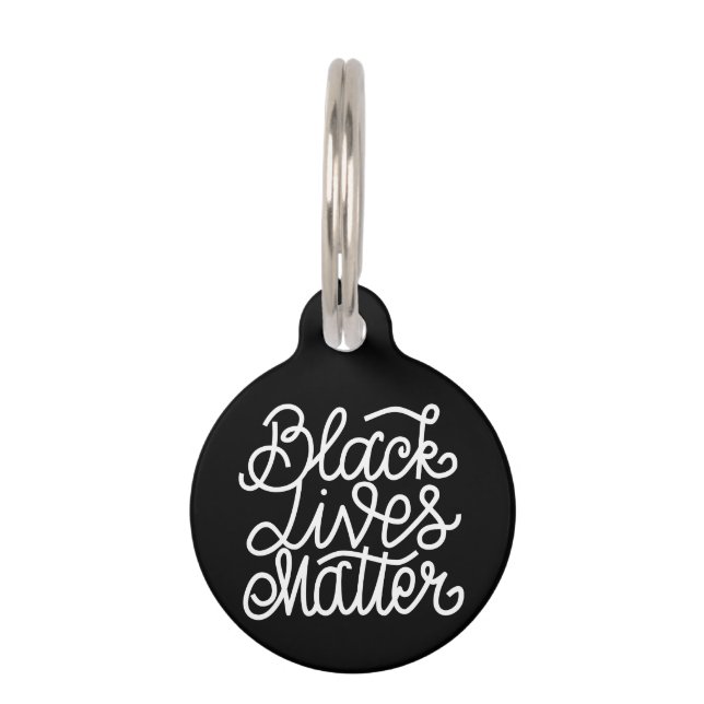 Black Lives Matter Pet ID Tag (Front)