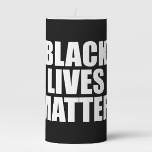 Black Lives Matter Pillar Candle