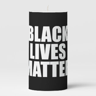 Black Lives Matter Pillar Candle