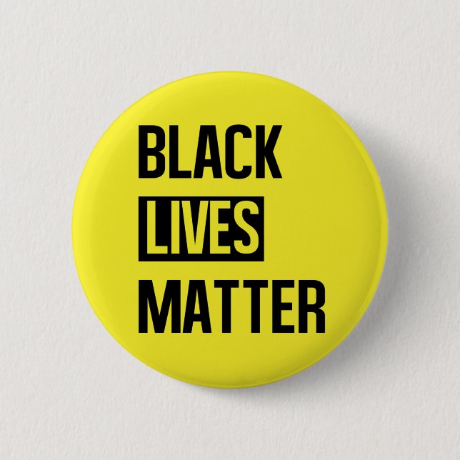 Black Lives Matter Pinback Button (Front)