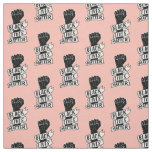 black lives matter pink fist blm protest pattern fabric