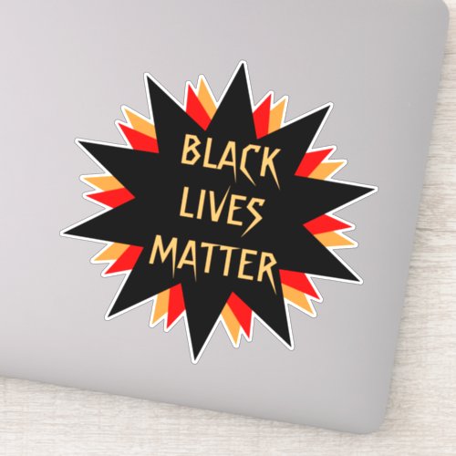 Black Lives MatterPolitical Vinyl Contour Sticker