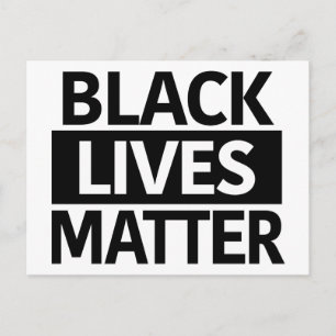 Black Lives Matter postcard or mini sign