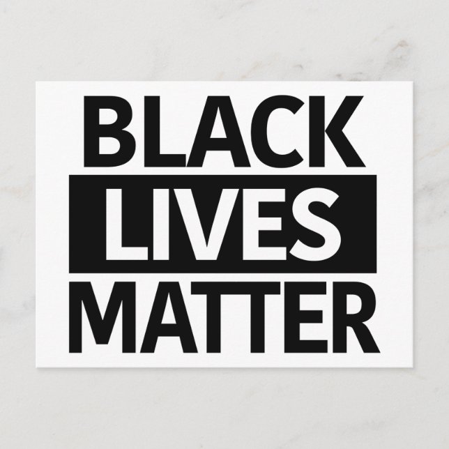 Black Lives Matter postcard or mini sign (Front)