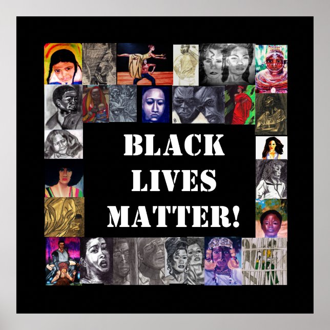 BLACK LIVES MATTER poster (Front)
