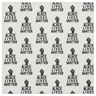 black lives matter power fist blm protest pattern fabric