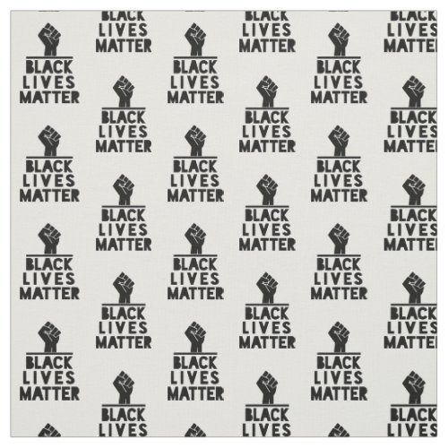 black lives matter power fist blm protest pattern fabric