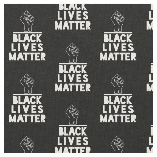 black lives matter power fist protest pattern 2020 fabric