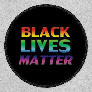Black Lives Matter rainbow typography lgbt black Patch