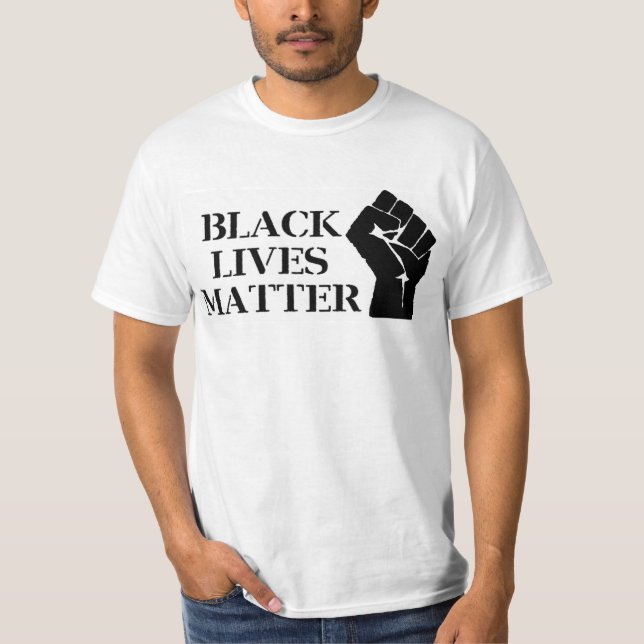 Black Lives Matter - Raised Clenched Fist T-Shirt (Front)