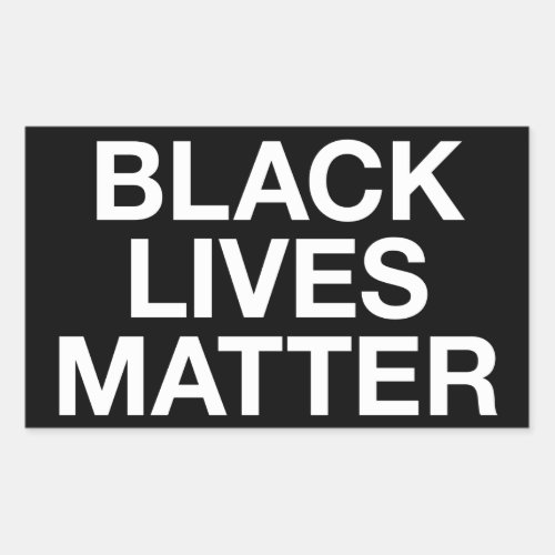 Black Lives Matter Rectangular Sticker