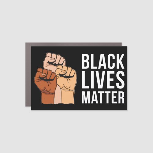 Black Lives Matter Resist Fist BLM Car Magnet