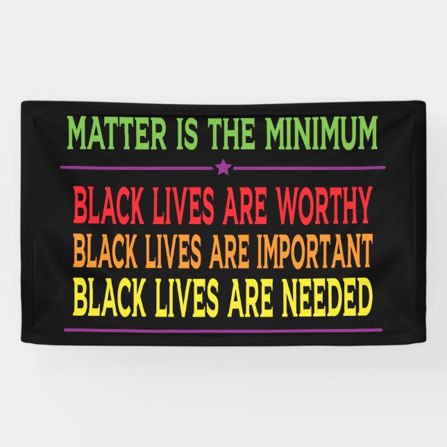 Black Lives Matter, Resist Racism, blm Banner (Horizontal)