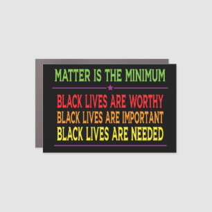 Black Lives Matter, Resist Racism, blm Car Magnet