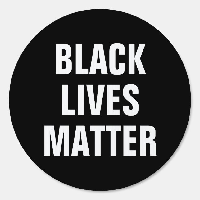 Black Lives Matter Round Yard Sign (Front)