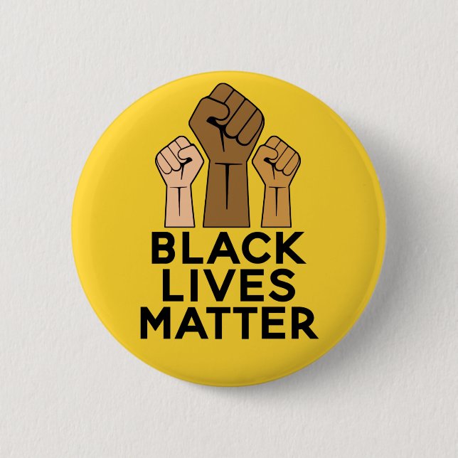 Black Lives Matter - Solidarity Fist Pump Button (Front)