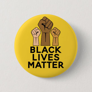 Black Lives Matter - Solidarity Fist Pump Button