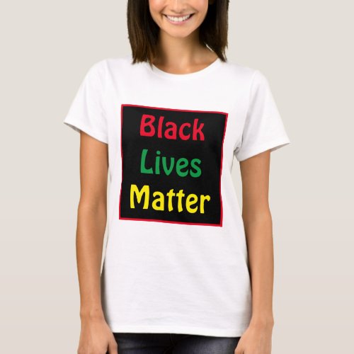 Black Lives Matter Square Box T_Shirt