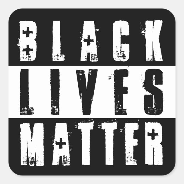 BLACK LIVES MATTER SQUARE STICKER (Front)