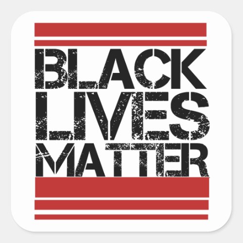 Black Lives matter Square Sticker