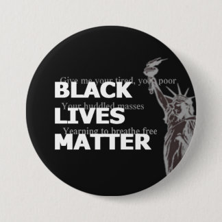 Black Lives Matter-Statue of Liberty-breathe free Button