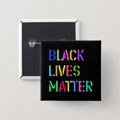 Black Lives Matter Stencil 01 Editable Color Button