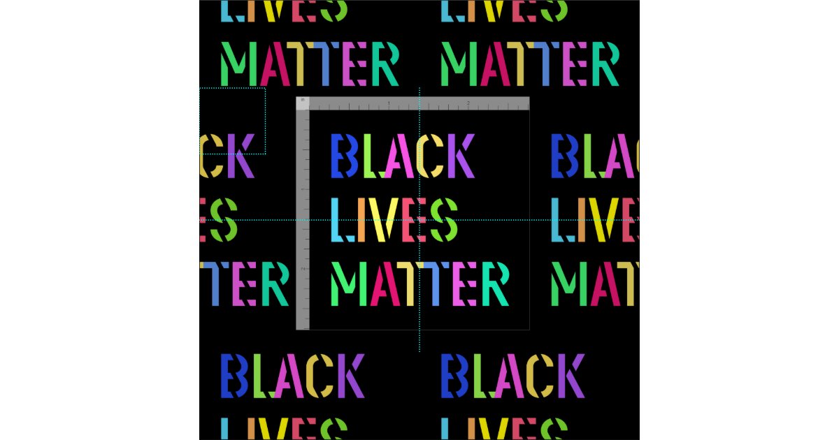Black Lives Matter Stencil 01 Editable Fabric | Zazzle