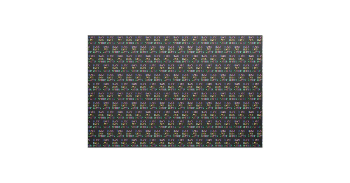 Black Lives Matter Stencil 01 Editable Fabric | Zazzle