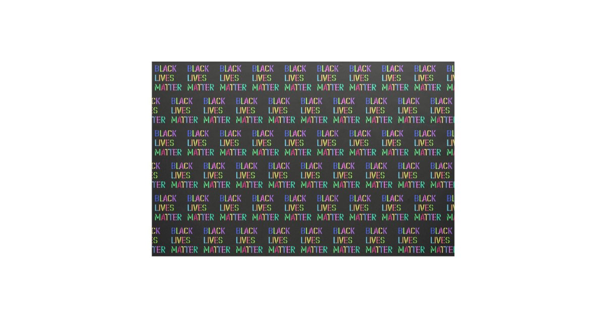 Black Lives Matter Stencil 01 Editable Fabric | Zazzle