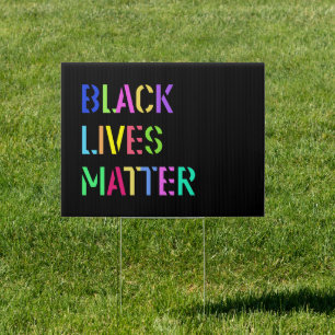 Black Lives Matter Stencil 01 Multi Sizes Editable Sign